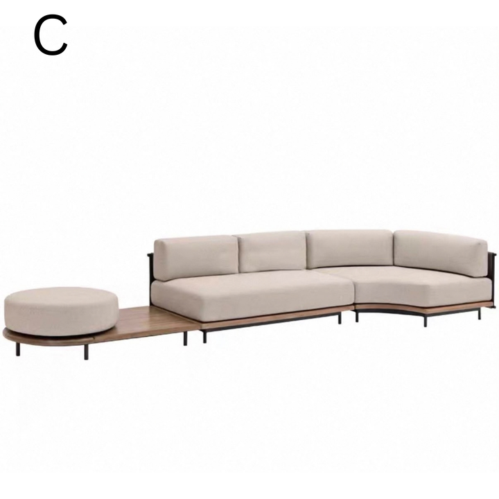 EVARELLE Modern Outdoor Teak Wood Sofa Singapore | Cassa Haus