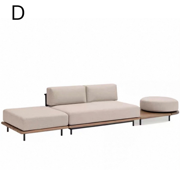 EVARELLE Modern Outdoor Teak Wood Sofa Singapore | Cassa Haus
