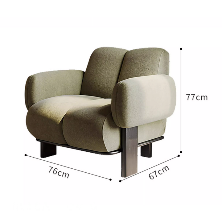 SORALI Modern Fabric Lounge Chair - Urban Mood Singapore