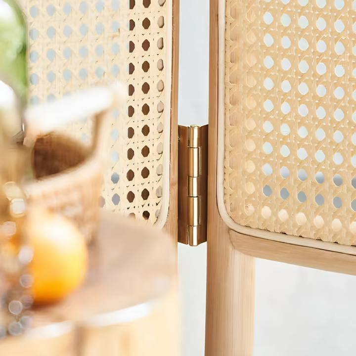 BRONTE Rustic Rattan Partition - Cassa Haus Singapore