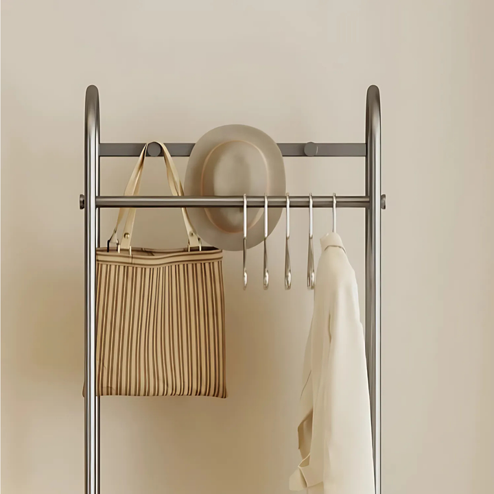 CALIXON Rotating Mirror Open Concept Wardrobe Rack - Cassa Haus Singapore