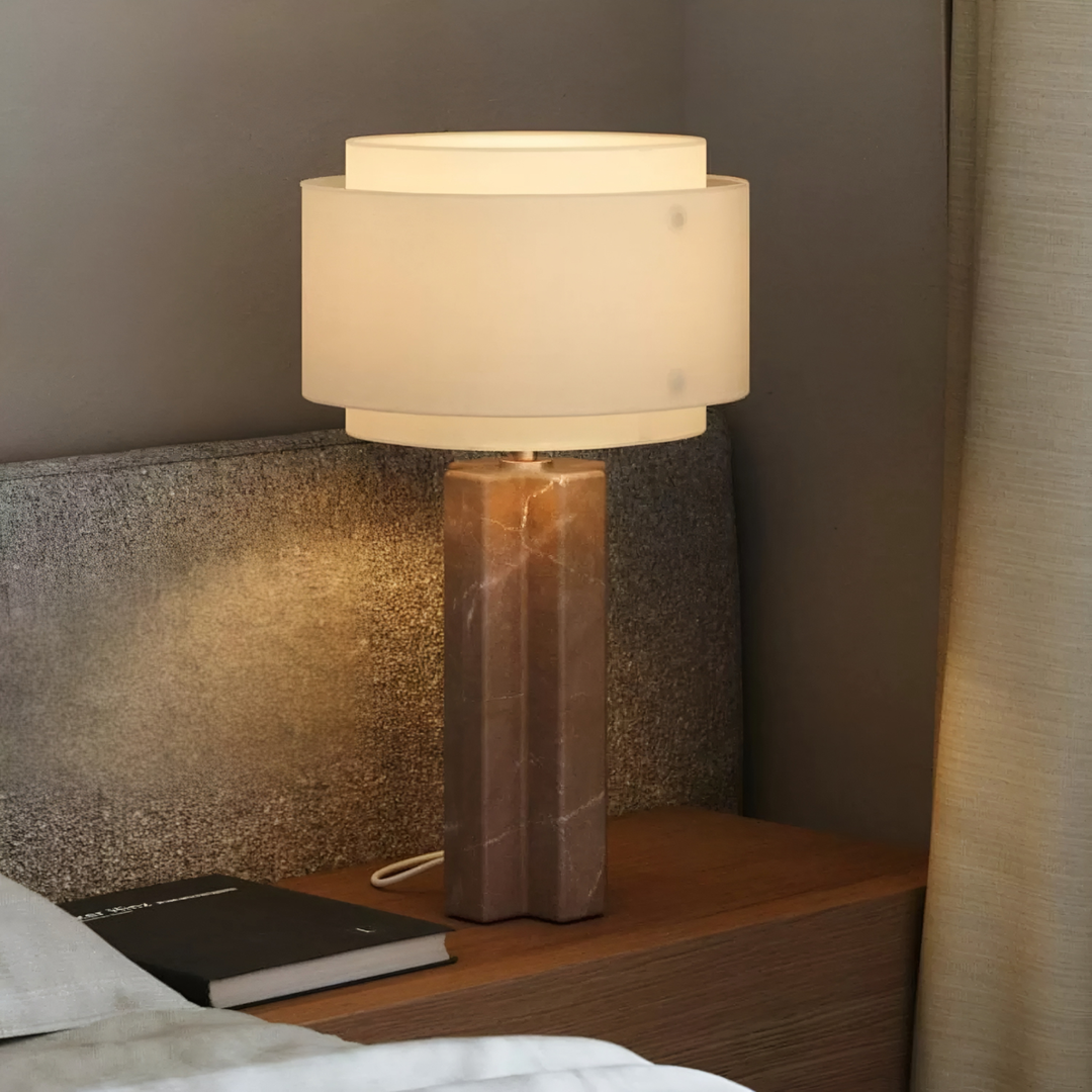 VELORA Modern Marble Table Lamp - Urban Mood Singapore