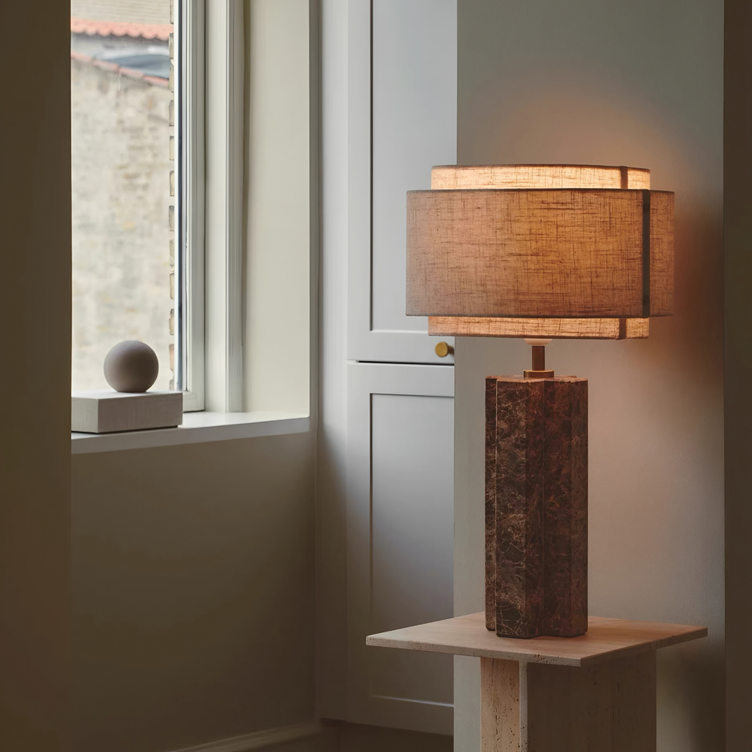 VELORA Modern Marble Table Lamp - Urban Mood Singapore