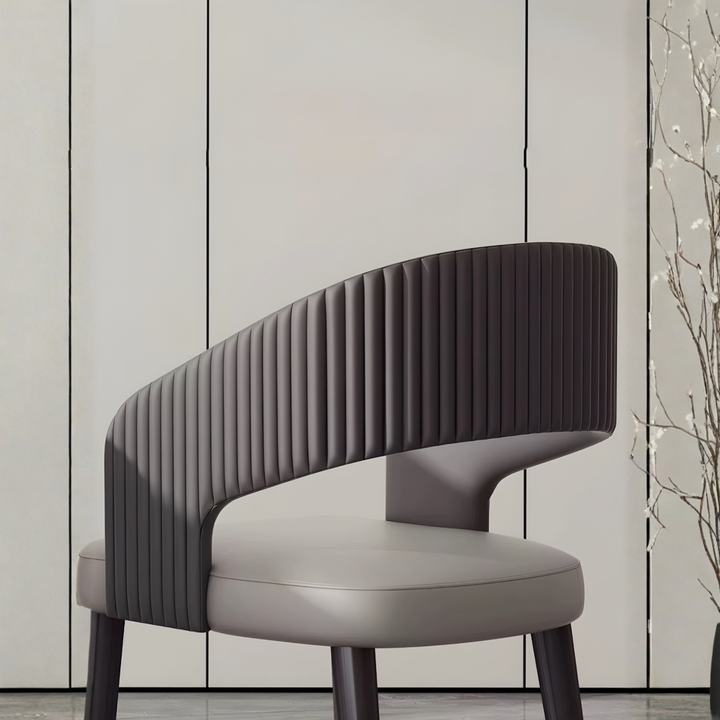 ADRIANA Modern Leather Dining Chair - Cassa Haus Singapore