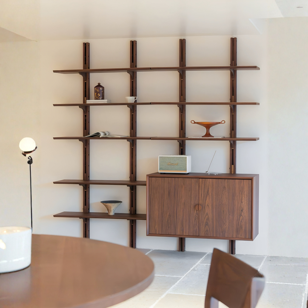 MODARI Modern Solid Wood Wall Mounted Shelf - Cassa Haus Singapore