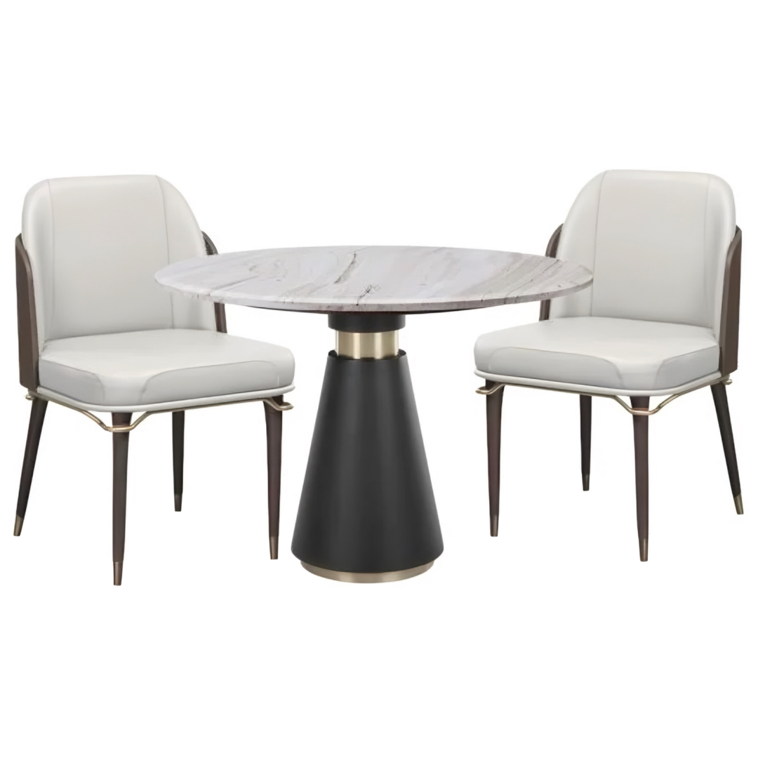 RAVELION Modern Leather Dining Chair - Cassa Haus Singapore