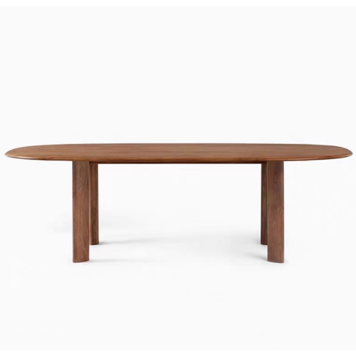 OVALIS Solid Wood Oval Dining Table - Cassa Haus Singapore