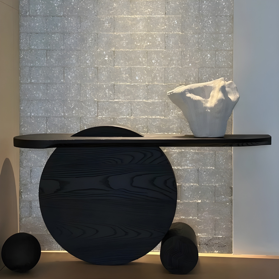 CIRVAN Modern Solid Wood Console Table - Urban Mood Singapore