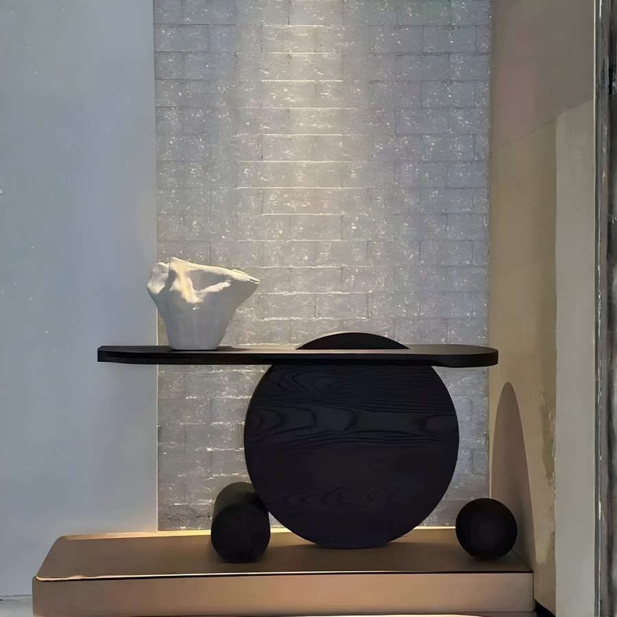 CIRVAN Modern Solid Wood Console Table - Urban Mood Singapore