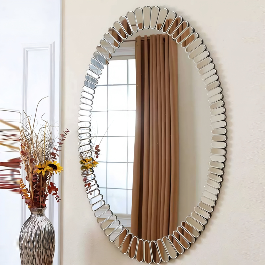 BASTER Modern Oval Wall Mirror - Urban Mood Singapore