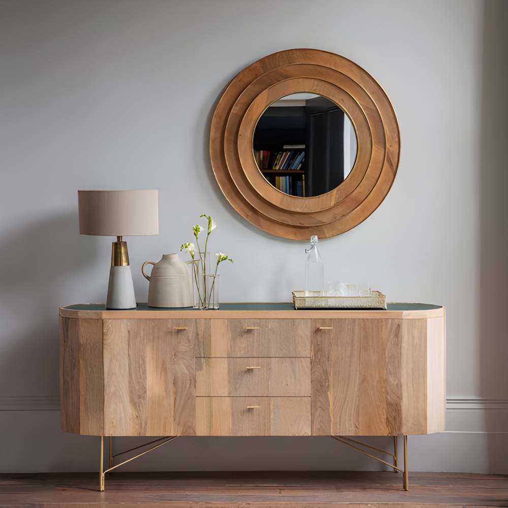 SORUKI Modern Round Wall Mirror - Urban Mood Singapore