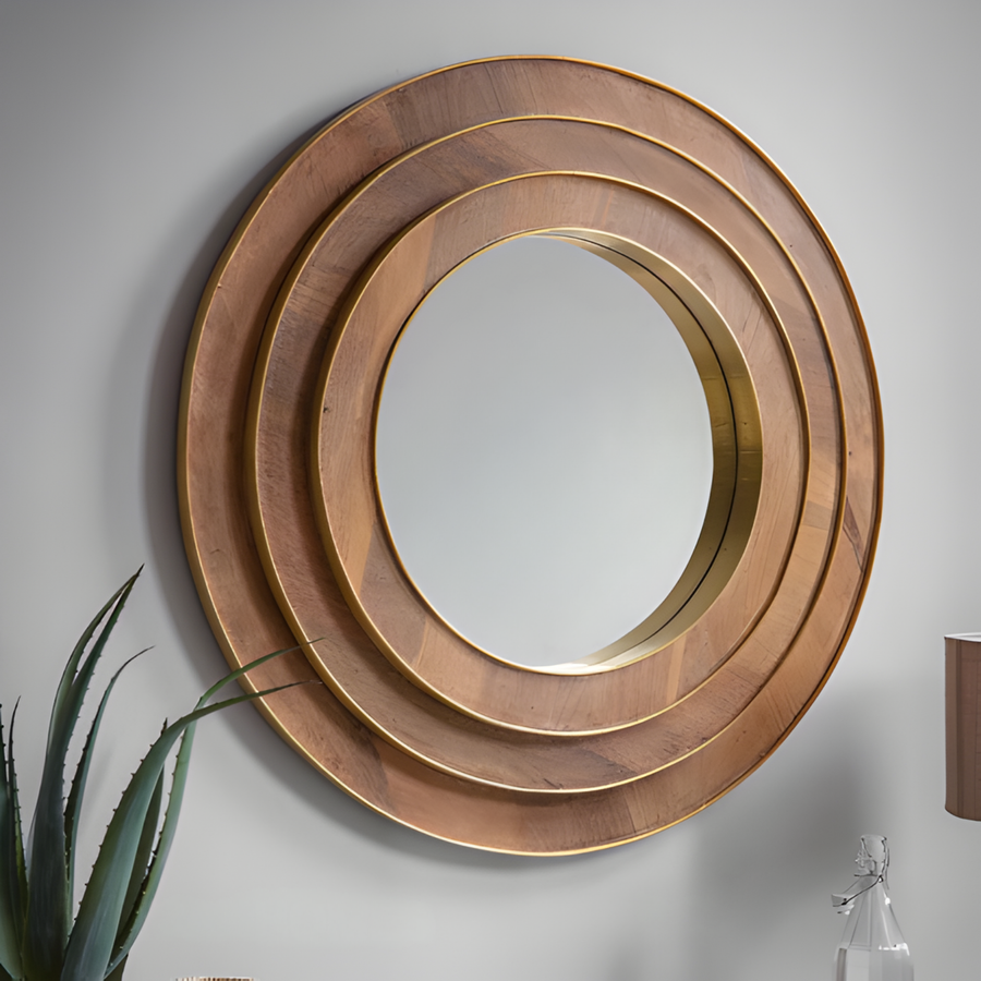 SORUKI Modern Round Wall Mirror - Urban Mood Singapore