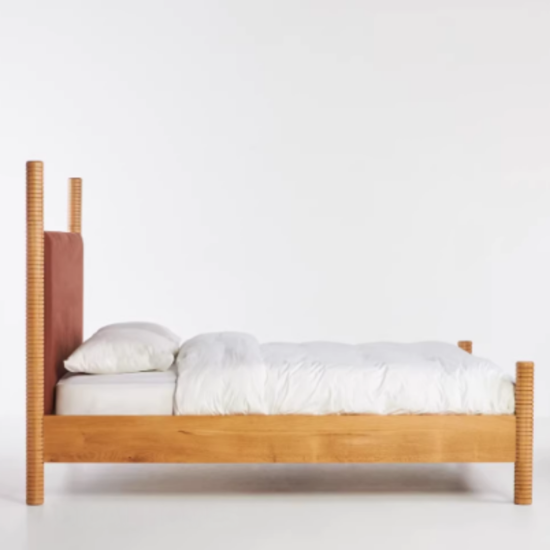 CIRONA Vintage Solid Wood Bedframe - Cassa Haus Singapore
