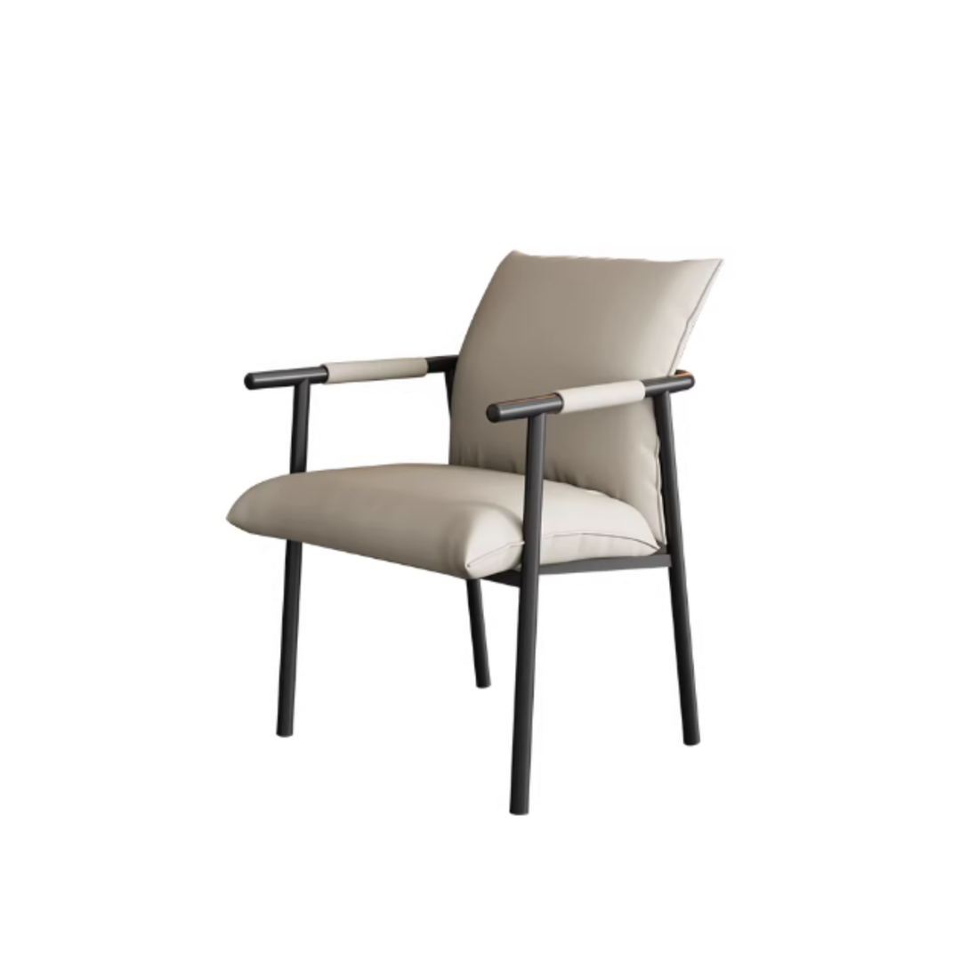 VALENTINE Modern Leather Dining Chair - Cassa Haus Singapore