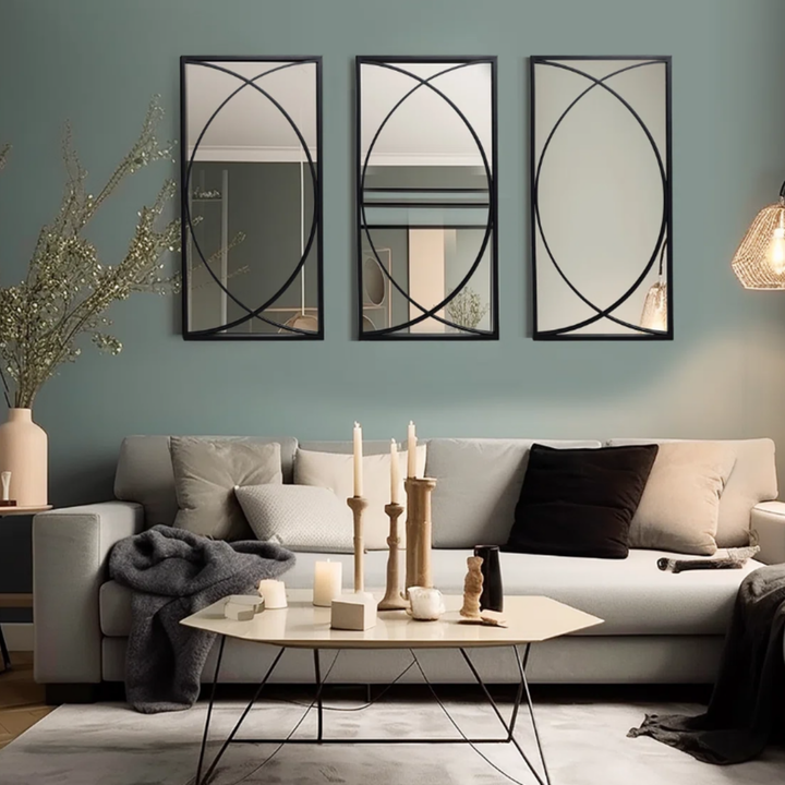 PARALLAX Modern Wall Mirror Set - Cassa Haus Singapore