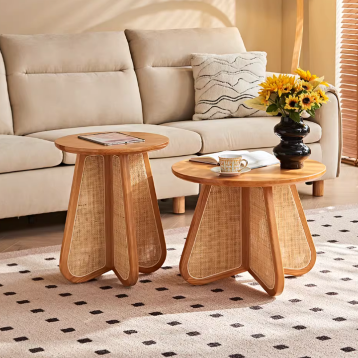 CANOPY Rattan Round Coffee Tables - Cassa Haus Singapore