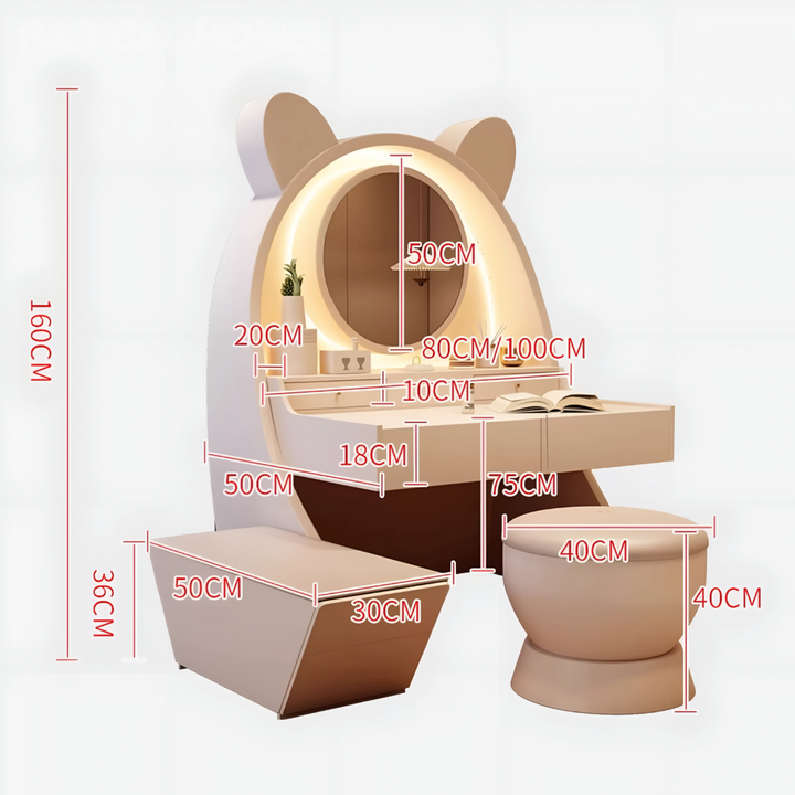 SOLENZA Modern Vanity Table - Cassa Haus Singapore