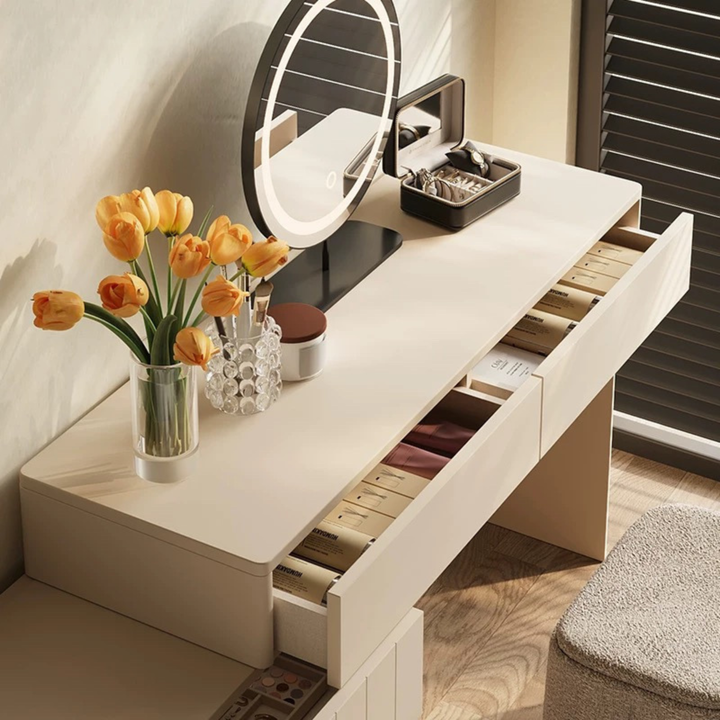 MIRETTA Rustic Solid Wood Vanity Table - Cassa Haus Singapore