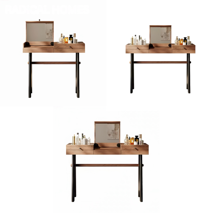 ELQAREN Modern Solid Wood Vanity Table - Cassa Haus Singapore