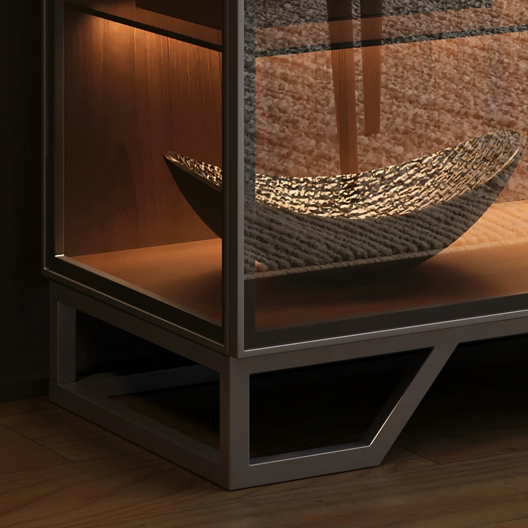 VITRIEL Modern Glass Display Cabinet - Cassa Haus Singapore