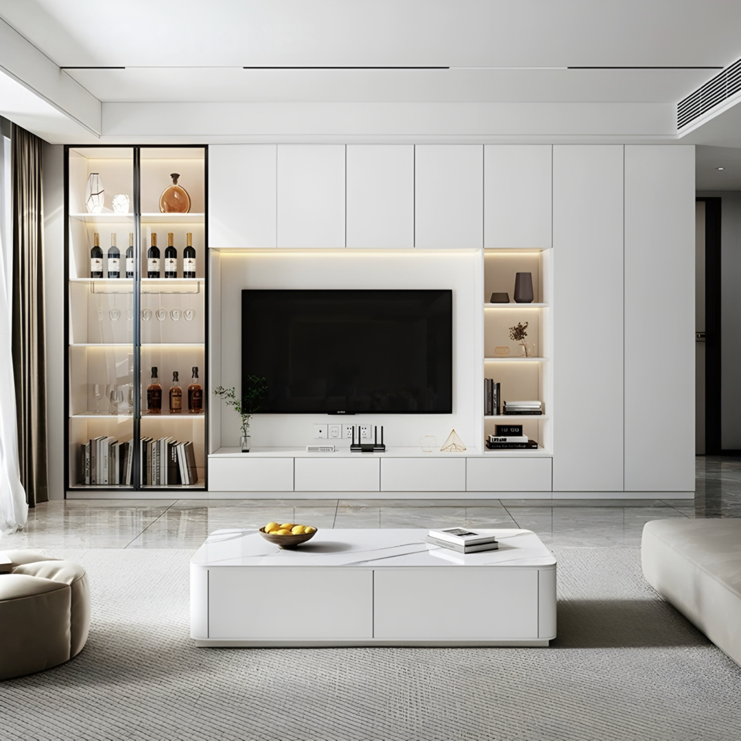 LEVORA Modern Floating TV Console Cabinet - Cassa Haus Singapore