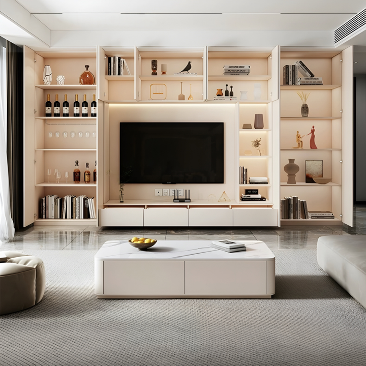 LEVORA Modern Floating TV Console Cabinet - Cassa Haus Singapore