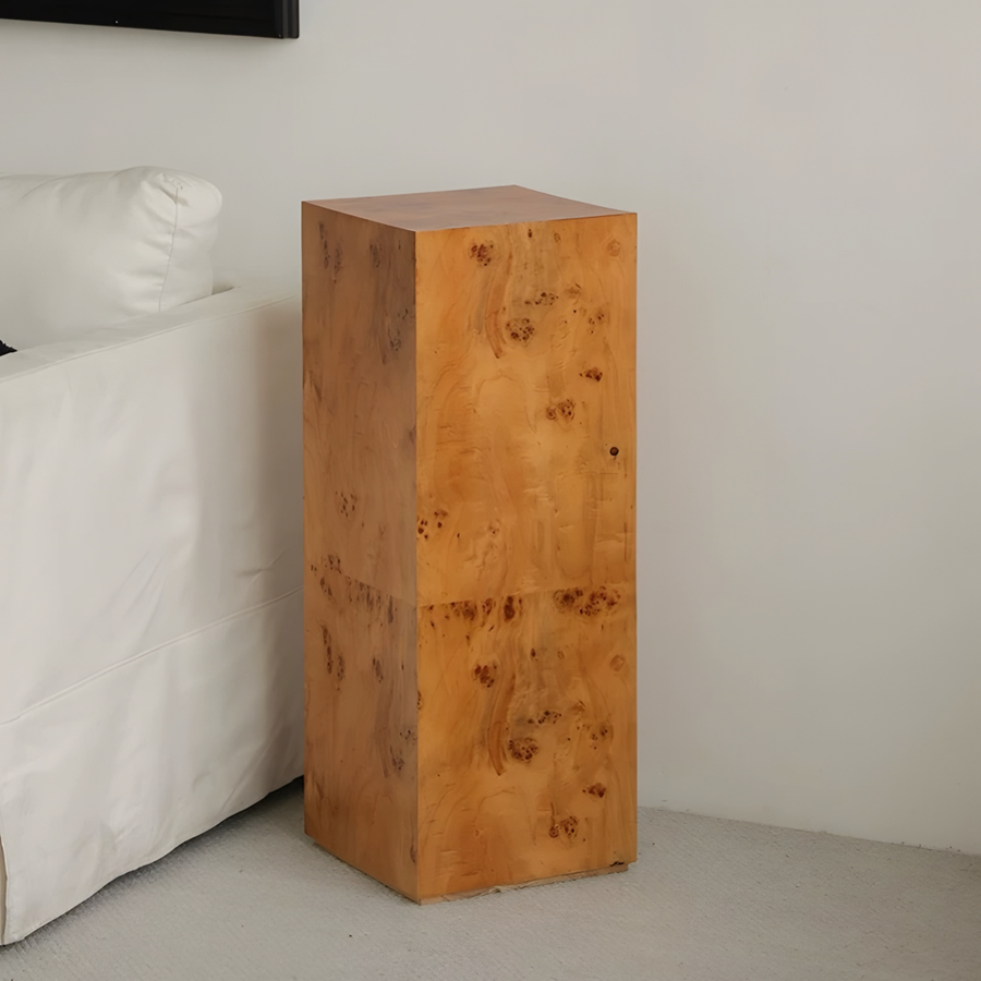 ELYARO Modern Mappa Burl Pedestal - Cassa Haus Singapore
