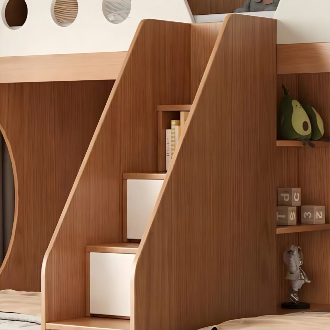 BIKO Japandi Double Decker Bedframe - Cassa Haus Singapore