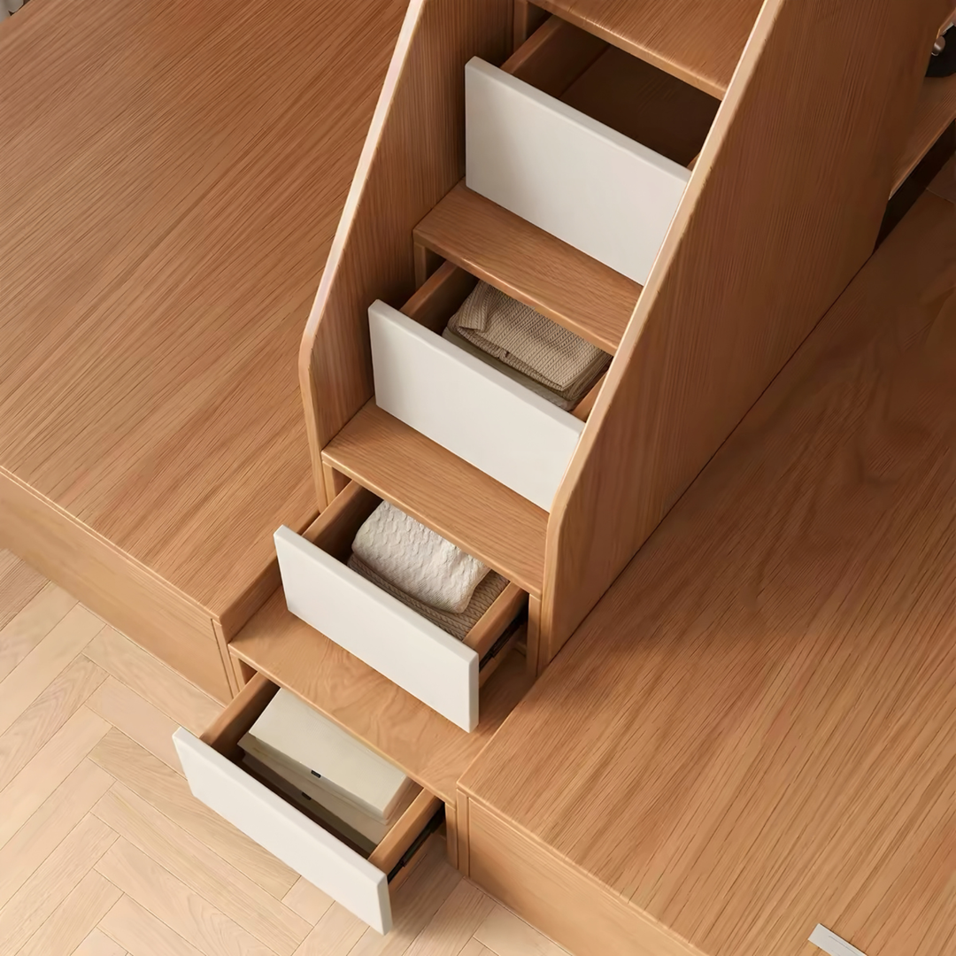 BIKO Japandi Double Decker Bedframe - Cassa Haus Singapore