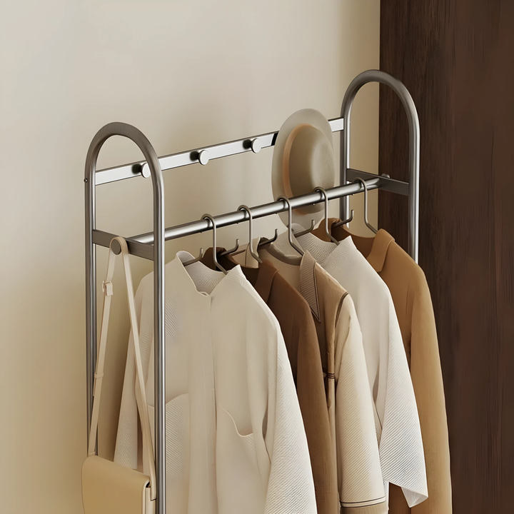 CALIXON Rotating Mirror Open Concept Wardrobe Rack - Cassa Haus Singapore
