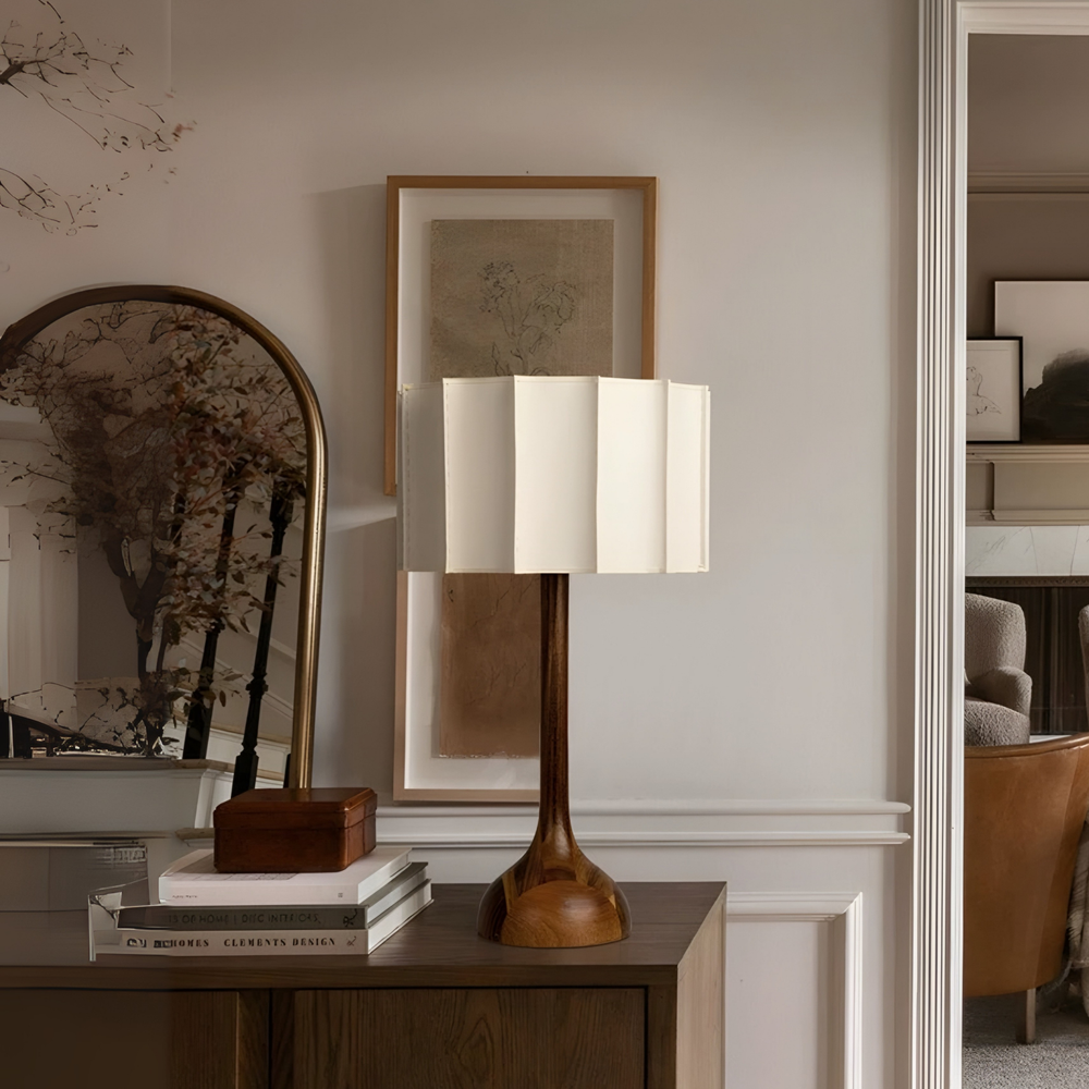 NORIKO Japandi Solid Wood Lamp - Cassa Haus Singapore