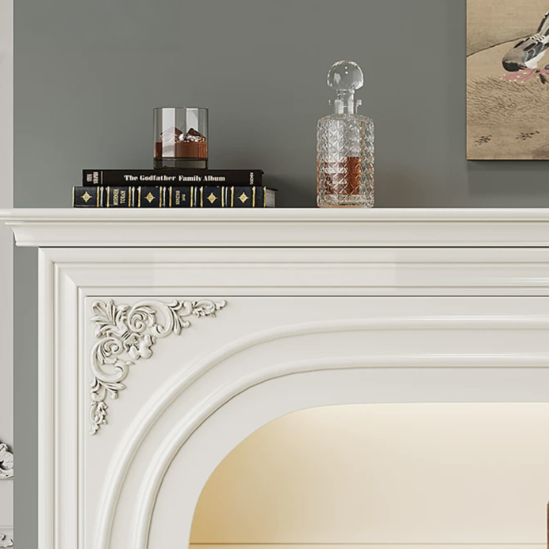 EVANNI Modern Solid Wood Arch Mantel Console Shelf - Urban Mood Singapore