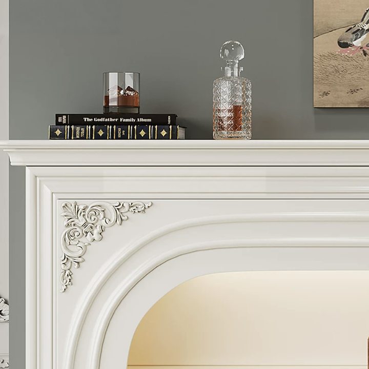 EVANNI Modern Solid Wood Arch Mantel Console Shelf - Urban Mood Singapore