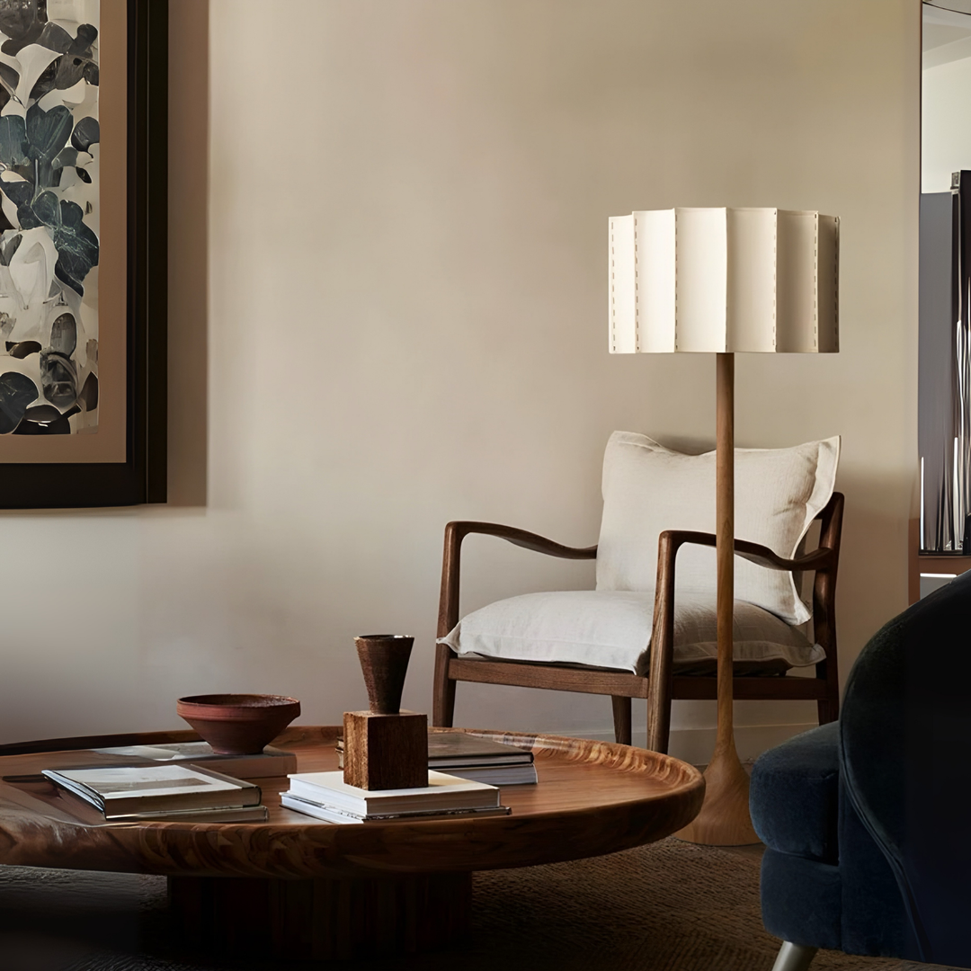 NORIKO Japandi Solid Wood Lamp - Cassa Haus Singapore