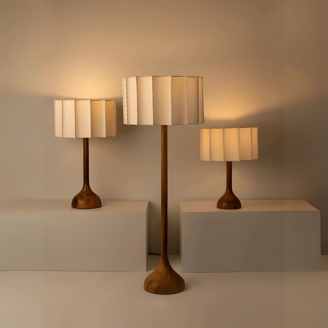 NORIKO Japandi Solid Wood Lamp - Cassa Haus Singapore