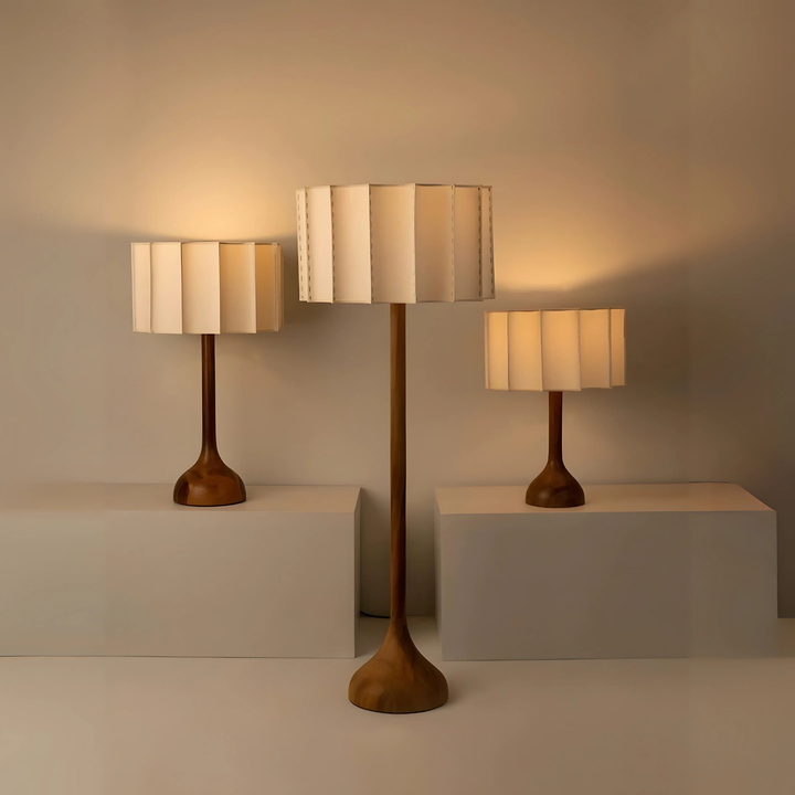 NORIKO Japandi Solid Wood Lamp - Cassa Haus Singapore