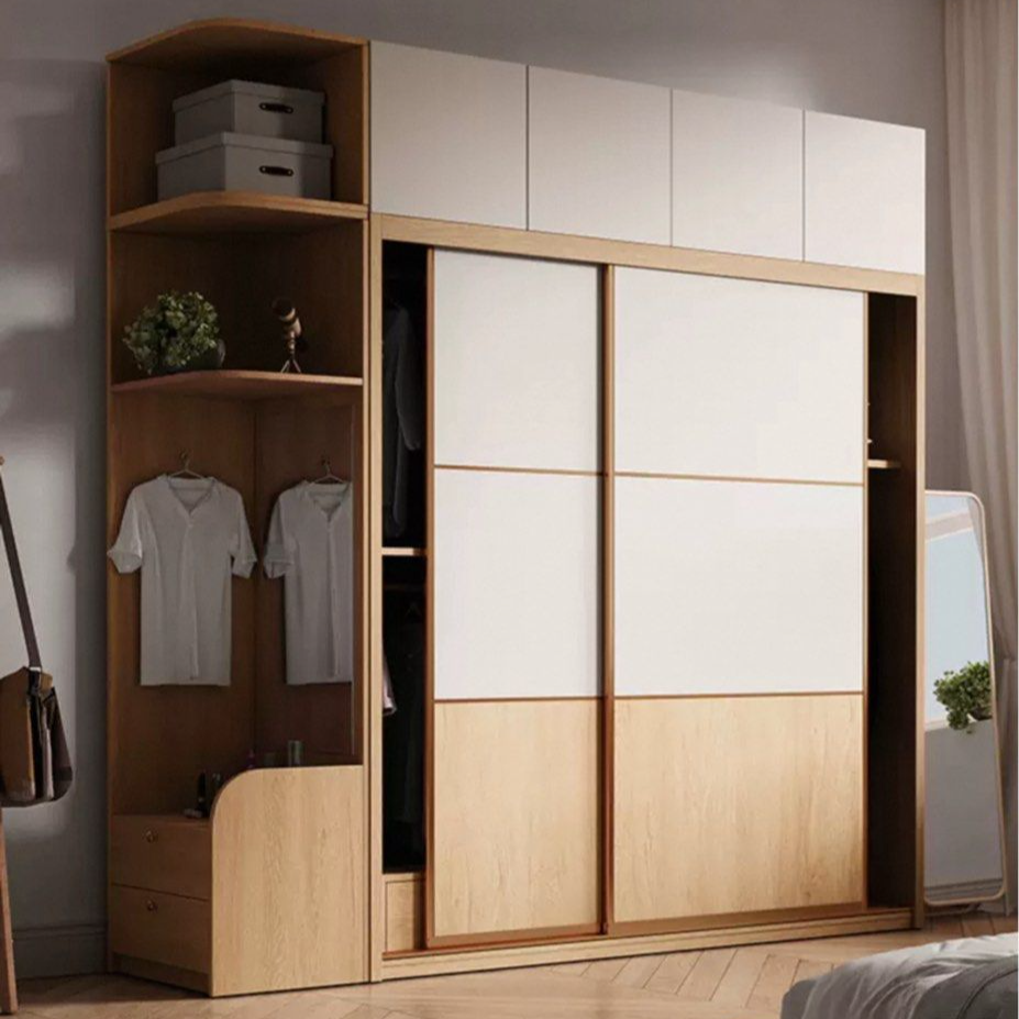 SORUKI Japandi Solid Wood Wardrobe - Cassa Haus Singapore