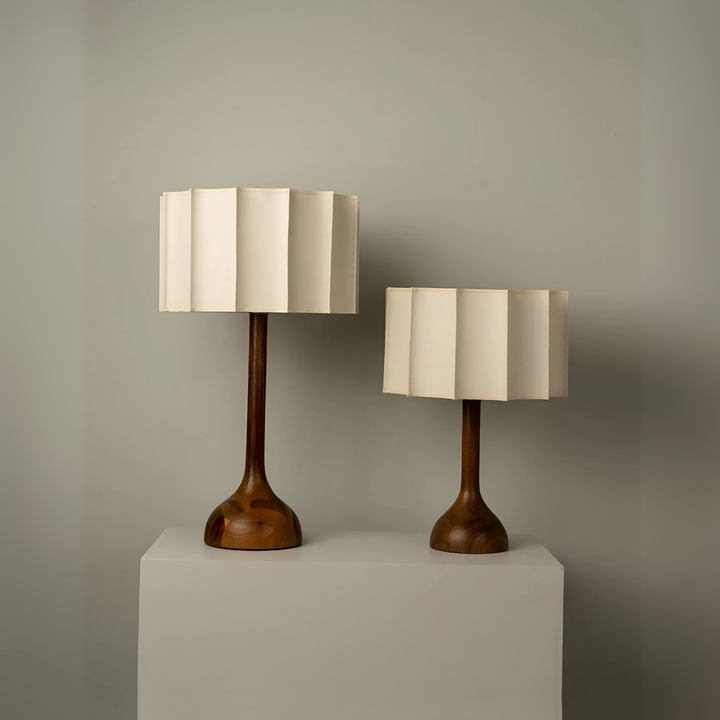 NORIKO Japandi Solid Wood Lamp - Cassa Haus Singapore