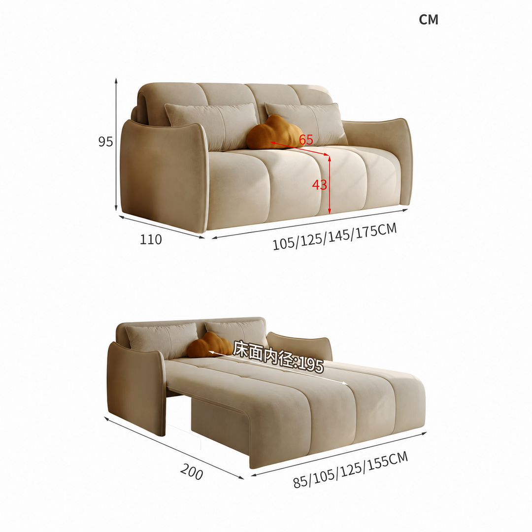 YORSTEN Modern Fabric Electric Sofa Bed - Cassa Haus Singapore