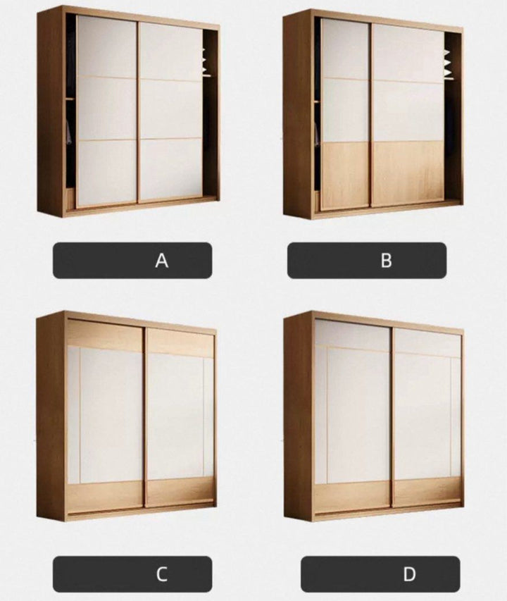 SORUKI Japandi Solid Wood Wardrobe - Cassa Haus Singapore