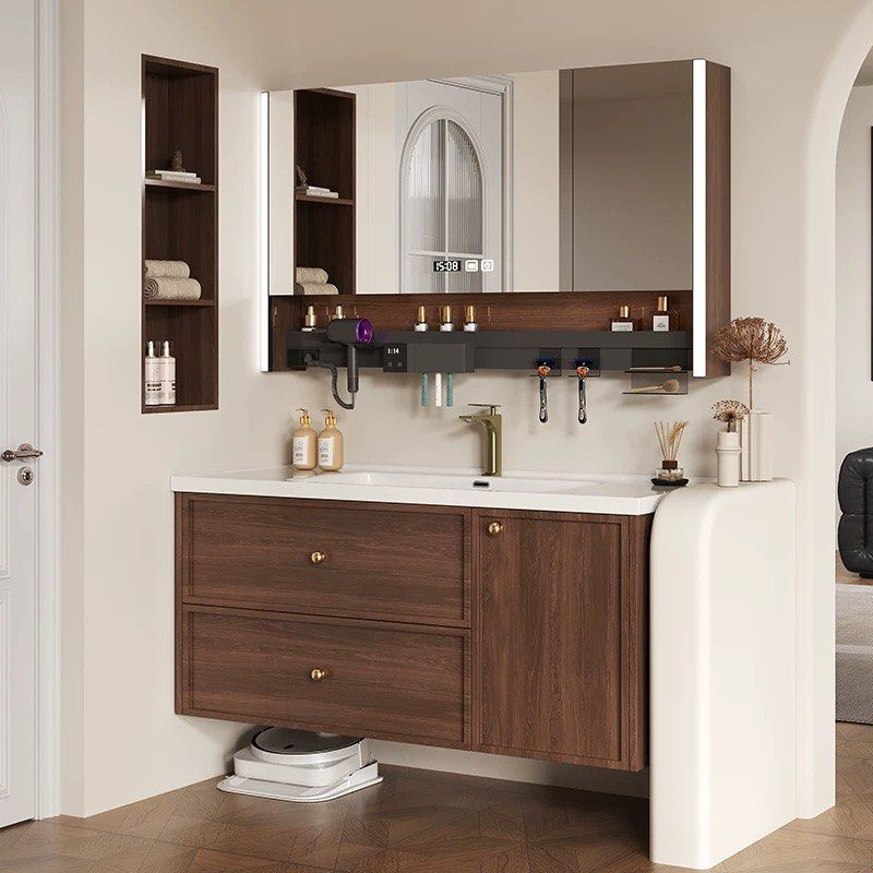 WILLOWAY Modern Walnut Vanity Sink - Cassa Haus Singapore