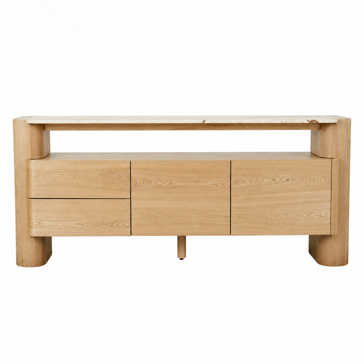 ZENNA Mid Century Solid Wood Sideboard - Urban Mood Singapore