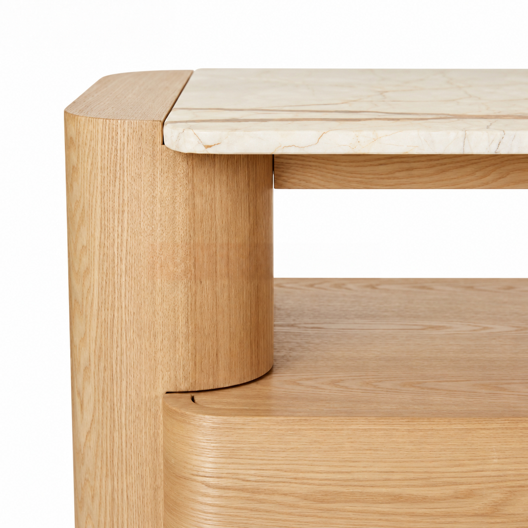 ZENNA Mid Century Solid Wood Sideboard - Urban Mood Singapore