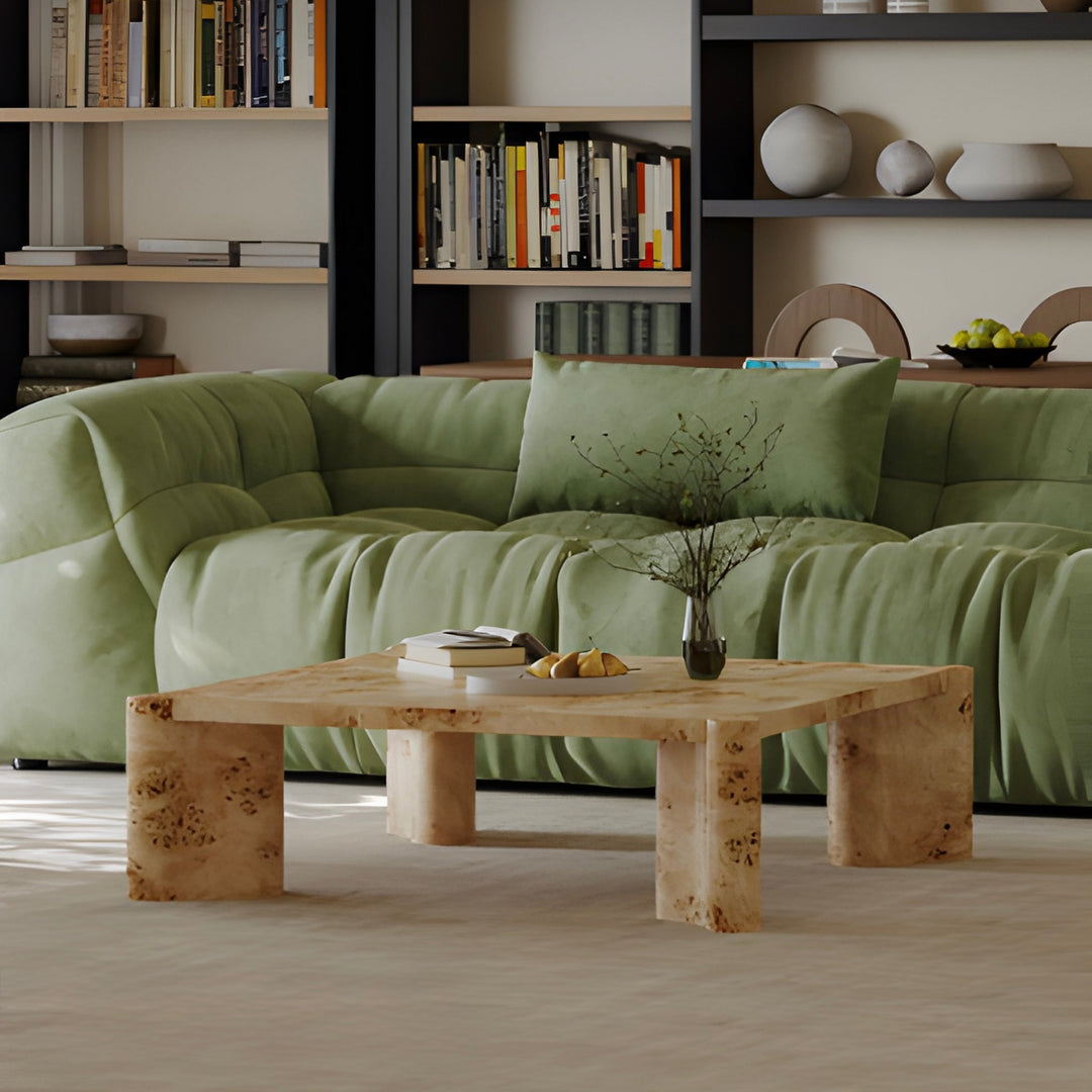 ELVIRI Mappa Burl Solid Wood Coffee Table - Cassa Haus Singapore