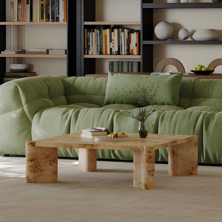 ELVIRI Mappa Burl Solid Wood Coffee Table - Cassa Haus Singapore