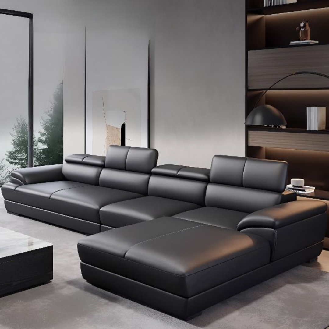 TANRO Modern Leather Sofa - Cassa Haus Singapore