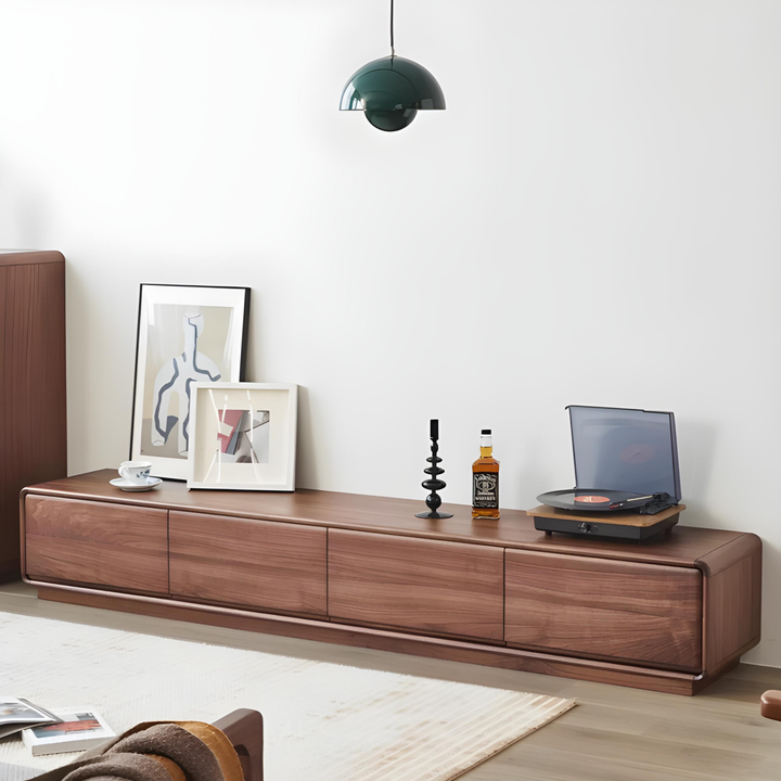 NOIRVALE Black Walnut Wood TV Console - Cassa Haus Singapore