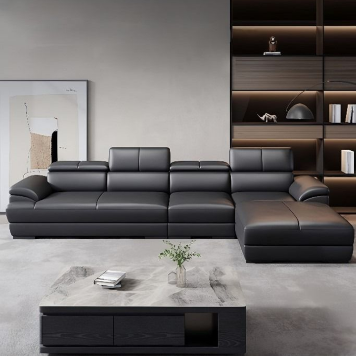 TANRO Modern Leather Sofa - Cassa Haus Singapore