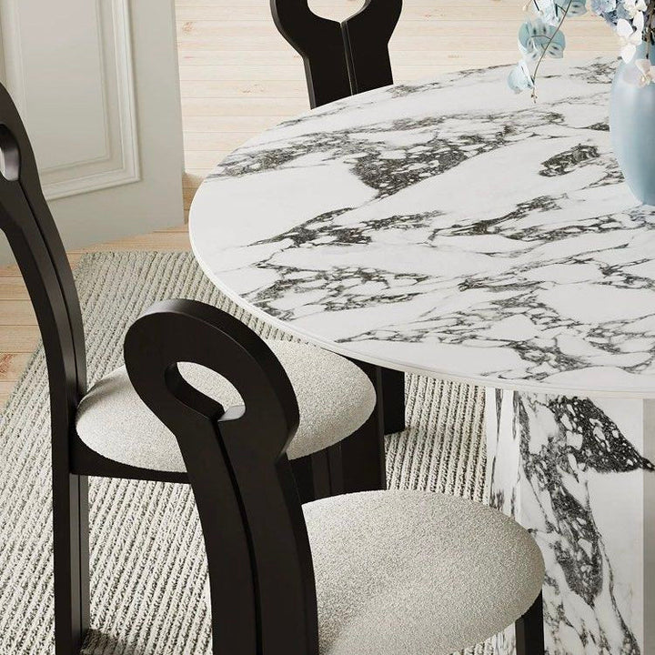 CALACATTA Modern Marble Dining Table - Cassa Haus Singapore