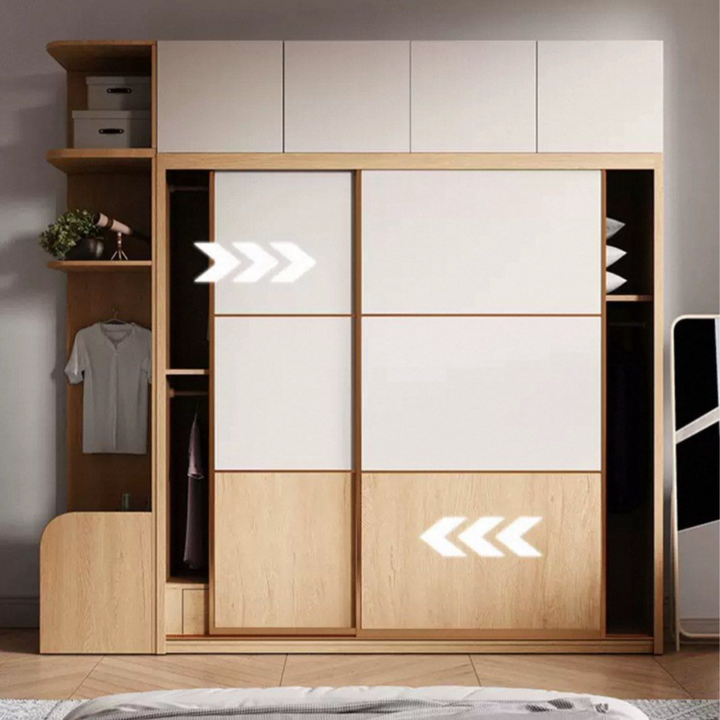 SORUKI Japandi Solid Wood Wardrobe - Cassa Haus Singapore